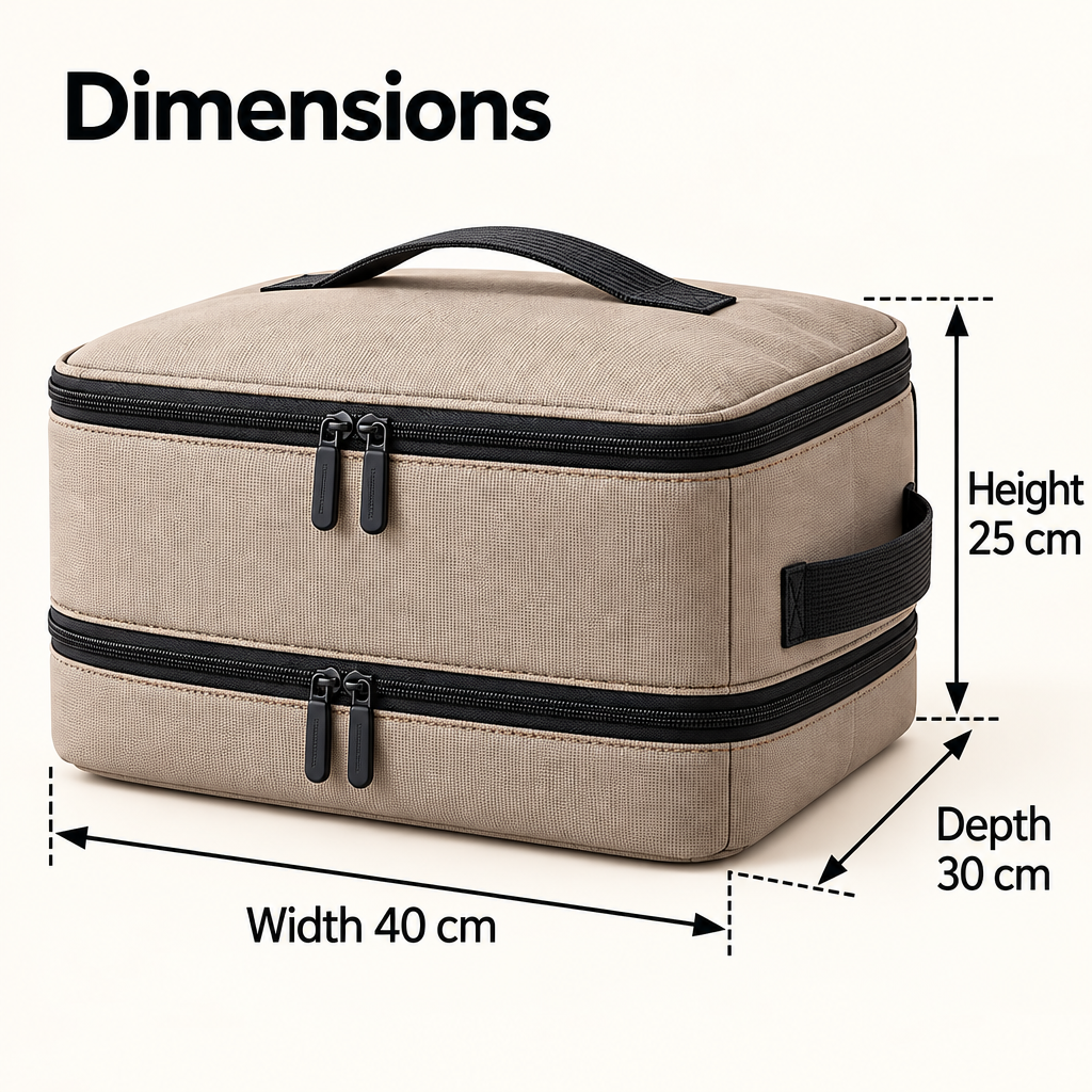 Steepix™ Two-Compartment Travel Compression Case with Carry Handle