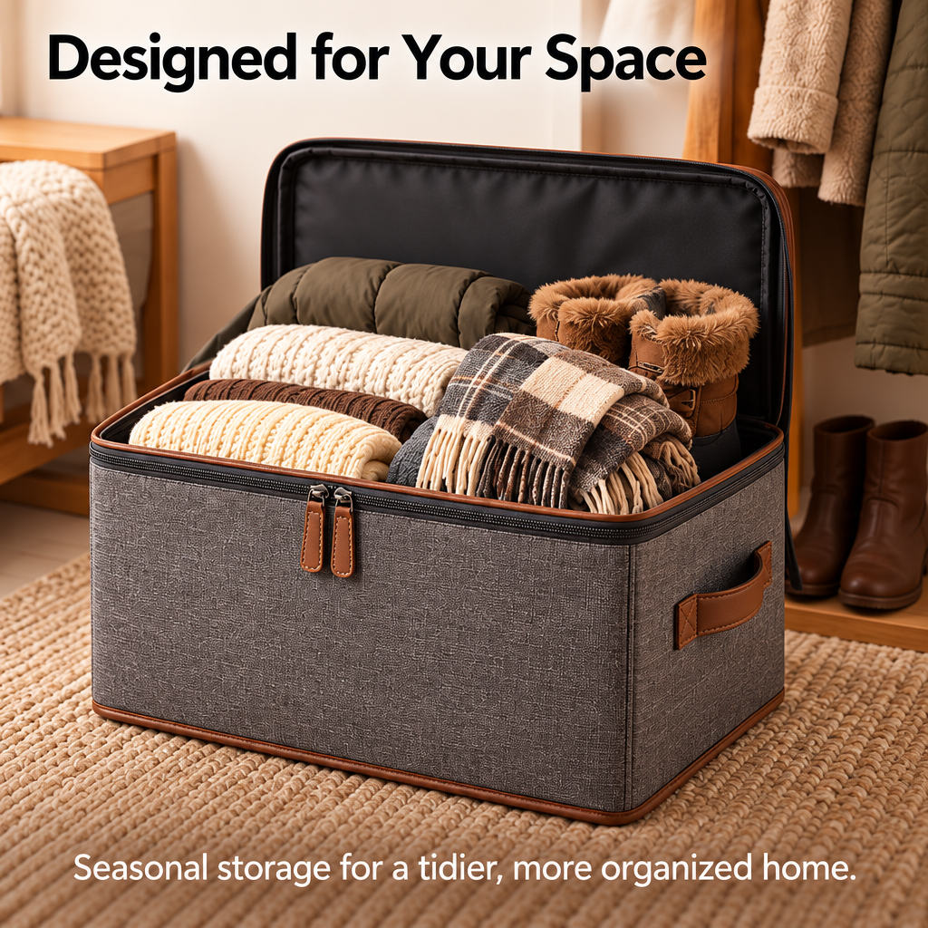 Steepix™ Winter Gear Storage Trunk with Zippered Lid and Side Handles