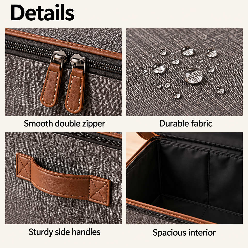 Steepix™ Winter Gear Storage Trunk with Zippered Lid and Side Handles